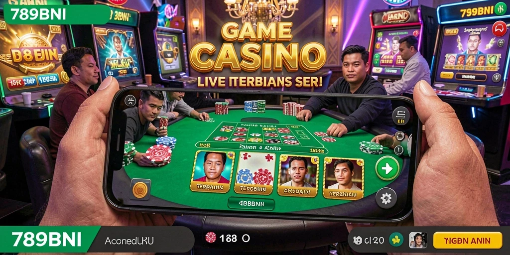 Tampilan menarik dari gameplay Live Casino di 789BNI.