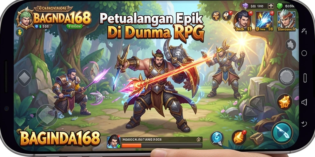 Tampilan gameplay BAGINDA168 yang memukau di dunia RPG.