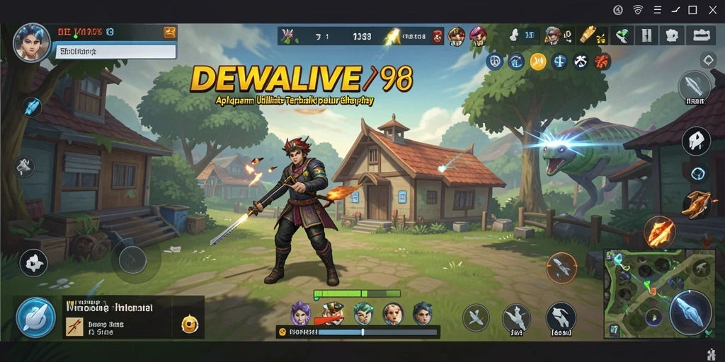 Tampilan antarmuka DEWALIVE dengan berbagai alat utilitas yang bermanfaat.