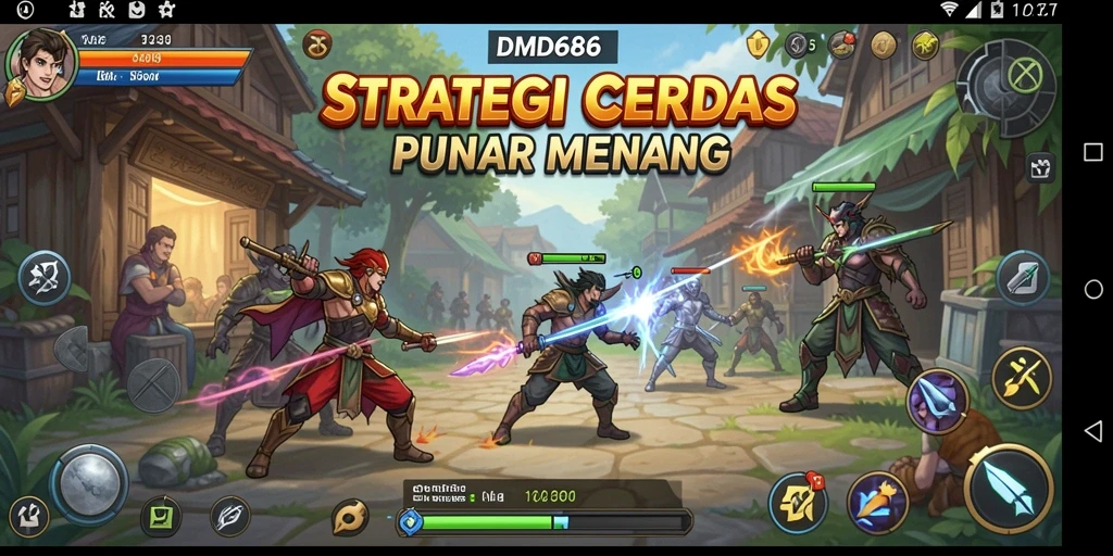 Tangkapan layar gameplay menampilkan aksi strategis dalam DMD686.