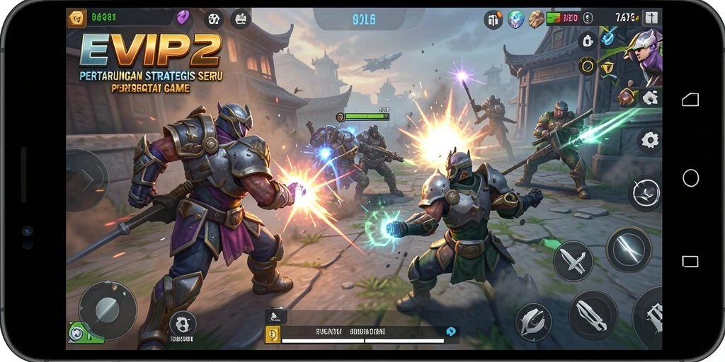 Tangkapan layar gameplay EVIP2 yang menunjukkan aksi strategi yang mendebarkan.