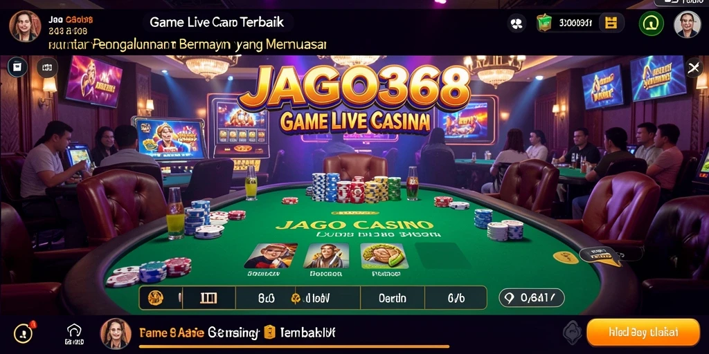 Screenshot JAGO368 menampilkan permainan Live Casino yang seru dan interaktif.