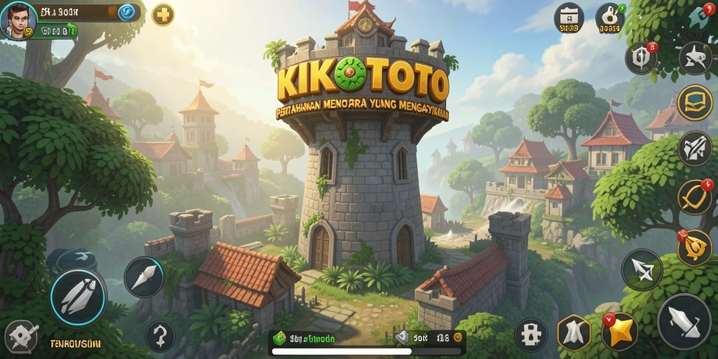 Screenshot gameplay menakjubkan KIKOTOTO di Tower Defense.