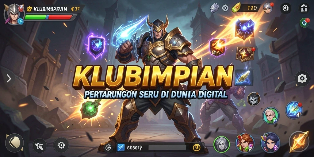 Tampilan gameplay KLUBIMPIAN yang intens dan mendebarkan.