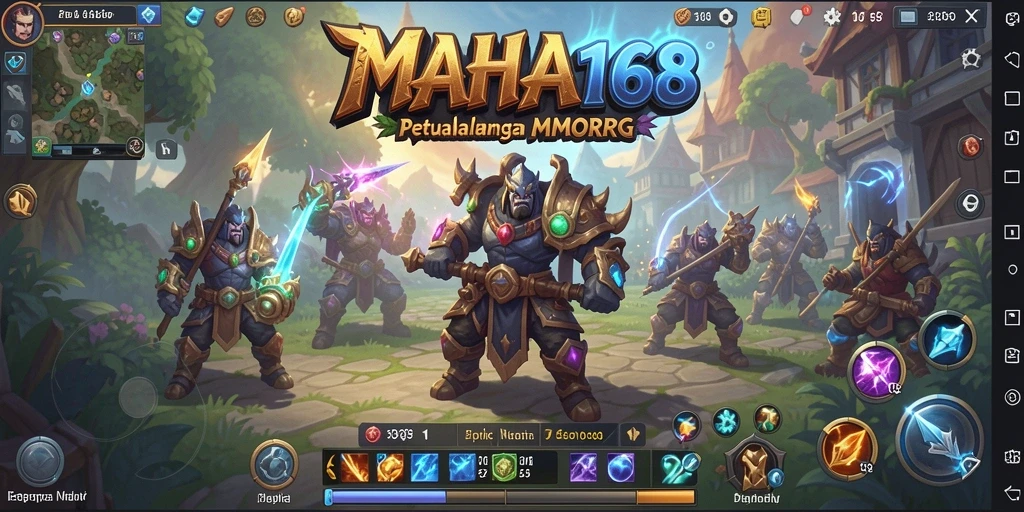 Tampilan gameplay menakjubkan di dunia MMORPG MAHA168.