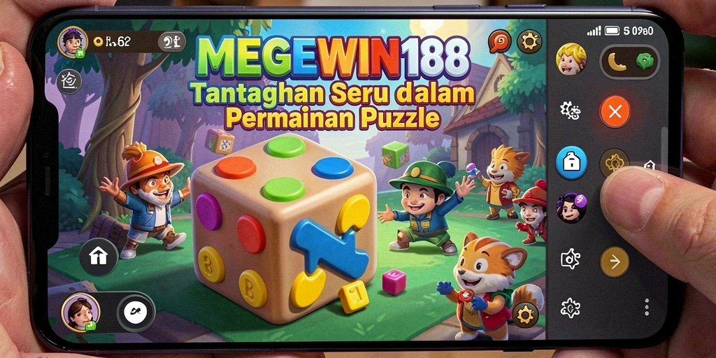 Tampilan gameplay <strong>MEGEWIN188</strong> yang menarik dan penuh tantangan Puzzle.