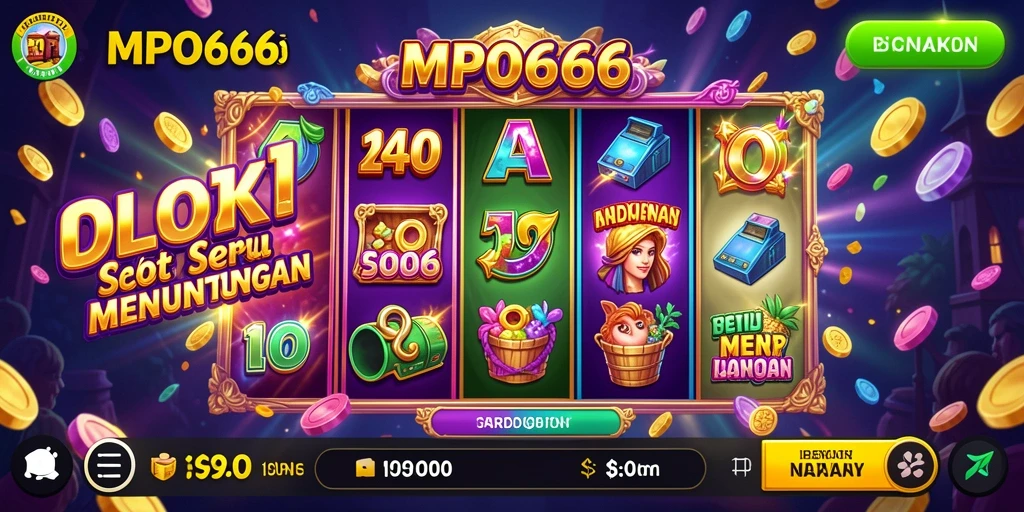 Screenshot menampilkan gameplay seru MPO666 dengan tema slot yang menarik.