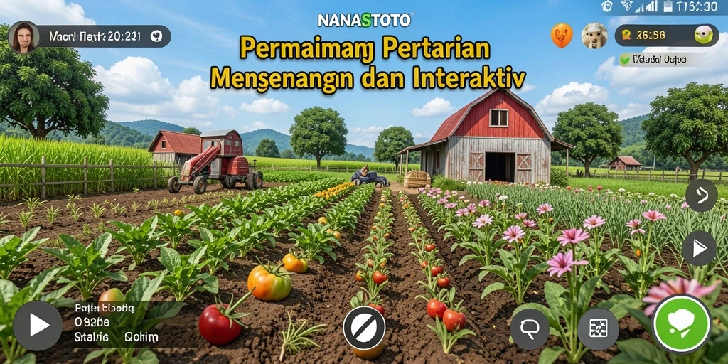Tampilan gameplay <strong>NANASTOTO</strong> yang menakjubkan di dunia pertanian.
