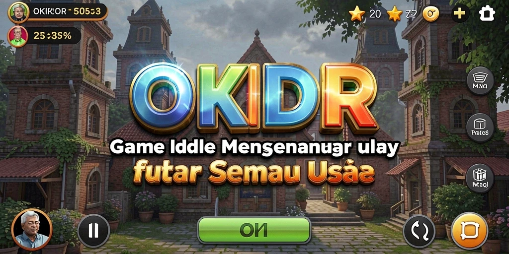 Tampilan menarik dari gameplay OKIDR yang menampilkan karakter dan dunia yang berwarna.