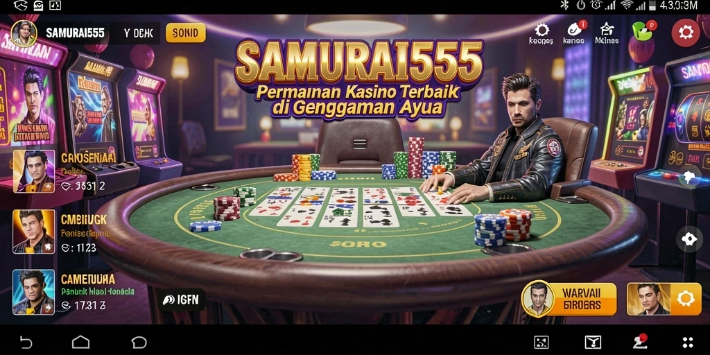Tampilan gameplay menarik dari aplikasi SAMURAI555.
