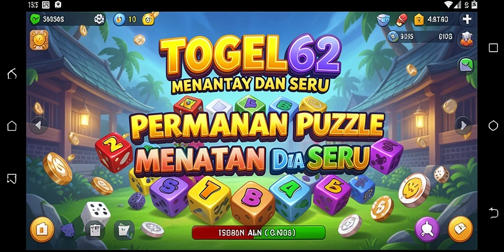 Tampilan gameplay puzzle TOGEL62 yang seru dan menantang.