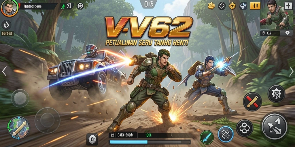 Tampilan seru gameplay VV62 dengan aksi yang mendebarkan.